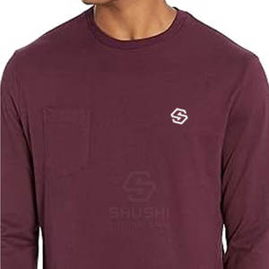 T-shirts à manches longues amples et décontractés personnalisés, légers, de haute qualité, en coton et élasthanne, respirants, écologiques, à séchage rapide - Product Image 4