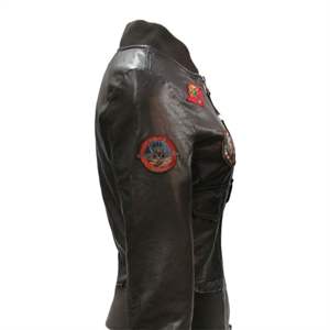 Chaqueta de vuelo de cuero Premium para Mujer | Chaqueta de Aviador elegante con diseño clásico y construcción de cuero duradera - Product Image 5