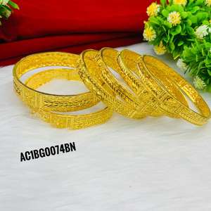 Brazaletes chapados en oro de diseñador de un gramo en línea Diseño de joyería de moda Comprar brazaletes chapados en oro en línea en India - Product Image 2