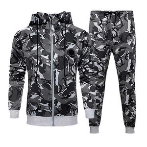 Survêtements de fitness à manches longues pour hommes Survêtement décontracté à sublimation pour le sport Ensemble de sport chaud pour le jogging Respirant - Product Image 1