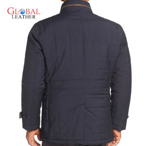 Veste matelassée d'hiver pour homme de haute qualité, col à capuche, fermeture éclair sur le devant, logo, imperméable, coupe-vent, réversible - Product Image 4