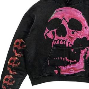 Sweat à capuche zippé en coton 100% à coupe régulière, avec logo personnalisé OEM, broderie usée, patchs, impression sérigraphique, effet usé - Product Image 5