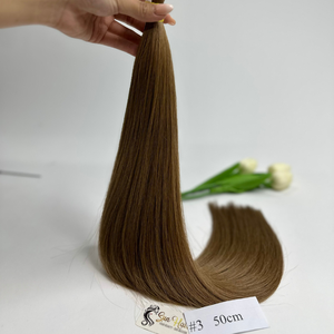บริษัทซันแฮร์ ผลิตภัณฑ์ต่อผมแท้เวียดนาม เรมี่ ฮิวแมน แฮร์ เอ็กซ์เทนชั่น ผมตรงสลวย ซุปเปอร์ดับเบิ้ลดรอน สีน้ำตาล 3 เคเบลโล่ อูมาโน่ แฮร์แบบเป็นมัด - Product Image 5