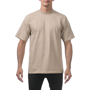 T-shirts surdimensionnés à manches courtes en coton épais pour hommes, coupe ample, col rond, hauts basiques, Hip Hop, Streetwear, grande taille - Product Image 1