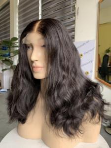 <b>Bleach</b> Knots Wavy Wig Vietnamese Human Hair Extensions Transparent Lace All Colors Natural - Product Image 2