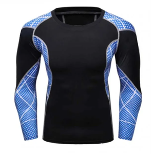 โลโก้ที่กําหนดเองผู้ชายเสื้อยืดการบีบอัด MMA Rash Guard 3D ระเหิด Bjj Rashguard อะนิเมะ - Product Image 1