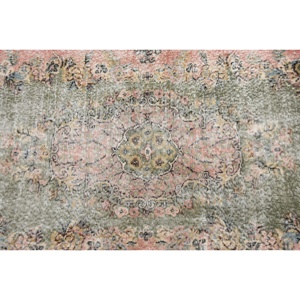 Turkish Area Rug 3.9x6.9 ft, <b>Brown</b> Pink Camouflage Rug <b>Wool</b> - Product Image 5