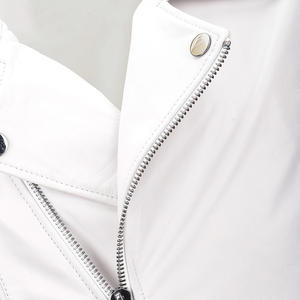 Veste en cuir d'hiver de qualité supérieure pour homme, personnalisée, style Letterman avec fermeture éclair pour la conduite à moto - Product Image 5