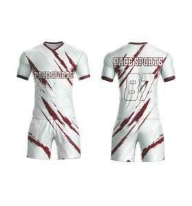 Vente chaude Vêtements de football pour hommes Maillot de football respirant à séchage rapide Chemises uniformes confortables - Product Image 4