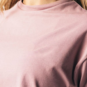 เสื้อยืดครอปแบบสั่งทำสำหรับผู้หญิงคอตตอนสแปนเด็กซ์สีพื้นดีไซน์วินเทจฤดูร้อน - Product Image 3