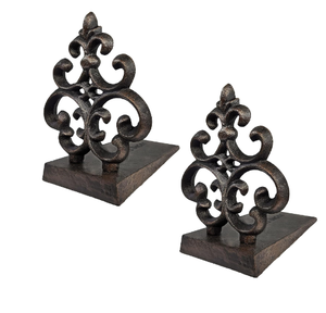 Butées de porte décoratives modernes au sol avec finition argentée pour la maison, l'hôtel, la fermeture de porte en métal - Product Image 2