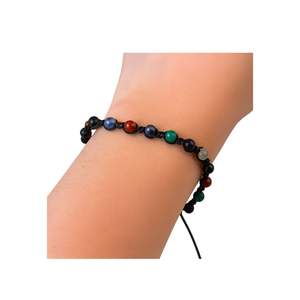 Bracelet en macramé chic fait à la main, style Tosca Verbena, avec perles multicolores, accessoire de mode pour femmes, en provenance d'Indonésie - Product Image 6