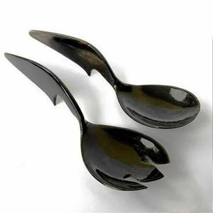 Accesorios de Cocina Únicos, Juego de Servidores de Ensalada de Acacia, Ecológicos, Aptos para Lavavajillas, Utensilios para Ensalada, Hechos en India - Product Image 1