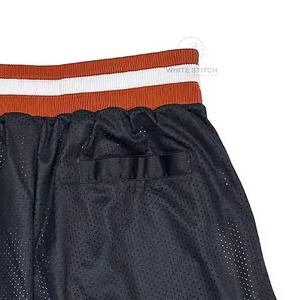 High Quality Polyester Rugby Footy <b>Shorts</b> Elastic Waist Breathable Zipper Pocket Casual Solid Design Digital Customizable Logo - Product Image 4