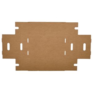 Boîtes de rangement rectangulaires en carton ondulé de style solide - Product Image 3