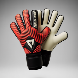 Custom Design Leather Goalkeeper <b>Gloves</b> Full Neon Orange with <b>Latex</b> Grip High Visibility Performance Rubber Material SP Branding - Product Image 2