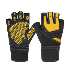 Guantes de levantamiento de pesas personalizados, ligeros y duraderos con soporte para muñeca, guantes de levantamiento de pesas de material apropiado para gimnasio - Product Image 2