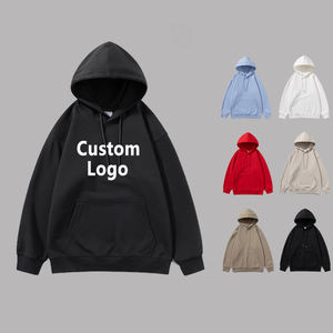 เสื้อฮู้ดผู้ชายเสื้อสเวตเชิ้ตแบบมีฮู้ด500gsm วินเทจซักกรดซักได้ตามต้องการ - Product Image 1