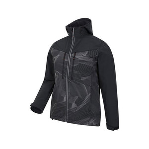 Chaqueta Softshell de alta calidad para hombre hecha a medida con logotipo y etiquetas Material polar con cuello con capucha - Product Image 6