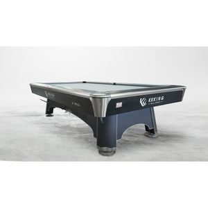 Mesa de billar de pizarra Premium con patas de metal duraderas y embellecedor de aluminio cepillado para torneos - Product Image 4