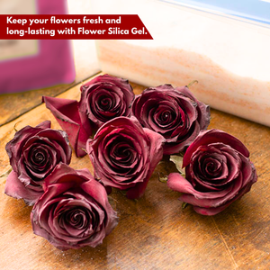 ผงซิลิกาเจลสำหรับอบแห้งดอกไม้ 1 กก. - สารดูดความชื้นระดับพรีเมียมเพื่อการเก็บรักษาดอกไม้สดให้คงความสดใหม่เป็นธรรมชาติและปลอดภัยได้ยาวนาน - Product Image 3