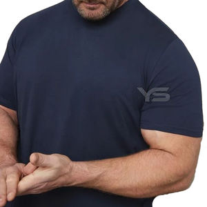 T-shirt décontracté surdimensionné 100% coton à motif solide avec méthode de tissage non tissé en tissu jersey teint uni - Product Image 4