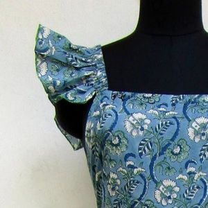 Nouvelle arrivée Robe longue encolure carrée avec sangle au dos Robe longue femme à imprimé floral - Product Image 2