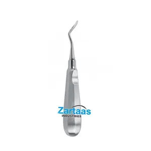 Kualitas tinggi baja tahan karat non-steril bedah gigi Apical akar lift kiri melengkung pegangan standar