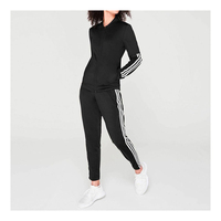 Survêtement décontracté pour femme, taille haute, respirant, écologique, coupe ample, avec fermeture éclair et pantalon de survêtement