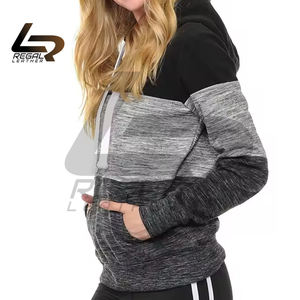 OEM Wholesale <b>Women's</b> Professional Long Sleeve Sweatshirt Breathable <b>Hooded</b> Winter <b>Jacket</b> with Front Logo Print Lady's Hoodie - Product Image 2