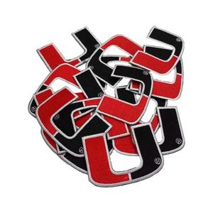 Parches bordados en 3D personalizados en forma de corazón y flor con borde cortado con láser en tela de fieltro de chenilla para uniformes - Product Image 2