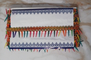 Diseñador Zari encaje bordado para ropa de novia Lehengas y Dupattas Heavy Work Borders disponibles para exportación a granel - Product Image 6