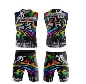 Logo personnalisé Compression pour jeunes sans manches sublimé 7v7 Jersey haute qualité Plus 7 7 Uniformes de football Ensemble XL pour les sports d'été - Product Image 3