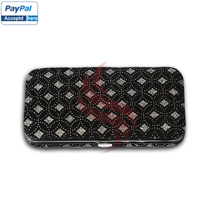 Top Selling Customized Design Stainless Steel <b>Magnetic</b> Case with 6pcs Tweezers Private Branding Beautiful Set of 3 Pieces - Product Image 2