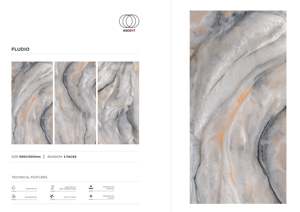 Aspecto de mármol de lujo, azulejos de porcelana de 60x120cm, revestimiento vitrificado esmaltado, superficie brillante, diseño arquitectónico Interior moderno - Product Image 2