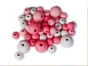 Llavero con Colgante de Bolsa para Mujer, Cuentas de Madera, Corazón, Pascua, Bautismo, Hecho a Mano, Artesanía India, Paquete de Varias Piezas - Product Image 4