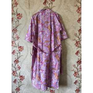 Robe Kimono Florale Légère Faite Main en Coton Pur pour Demoiselles d'Honneur – Hauts Décontractés Élégants - Product Image 4