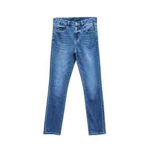 กางเกงยีนส์ขายาวสำหรับผู้ชายทรงสลิมฟิตสีน้ำเงินเข้มกางเกงลำลองแฟชั่นฤดูใบไม้ร่วง - Product Image 1