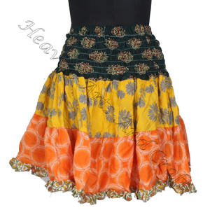 Gypsy indien Patchwork Mini Rara Hippy Boho Festival jupe Boho élégant MS090 Patch coton Mini Sexy jupe pour l'été porter - Product Image 6