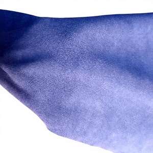 Navy Blue Cow Split Suede Genuine Suede Leather for Shoe, Garments Gloves Leather Bags and Accessories - Product Image 1