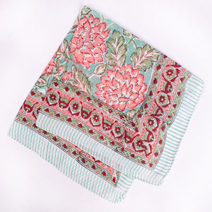 Bandana en coton fait main, léger, doux, imprimé floral, écologique, à nouer, unisexe, toutes saisons, lavable, promotionnel - Product Image 6