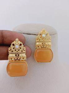 Maharaja Elephant Crest Pendientes Set Look Royal Heritage en Heavy Brass Made Producto a granel Diseño personalizado para mujeres y niñas - Product Image 1