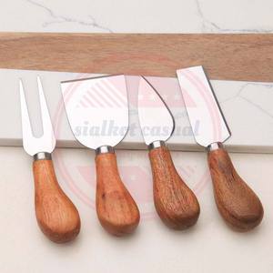 Juego de Cuchillos para Queso Profesional al por Mayor, Juego de 4 Cuchillos de Cocina para Queso con Mango de Madera, Gran Venta - Product Image 2