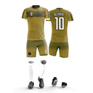 Ropa de fútbol Conjunto de ropa deportiva Transpirable Secado rápido Estiramiento suave Cómodo Camisetas de fútbol Uniforme Personalización 100% Poliéster - Product Image 6