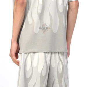 Nouvel ensemble décontracté pour homme été 2025, t-shirt à manches courtes et short en coton 100%, respirant et uni - Product Image 6