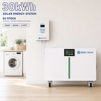 Baterai Surya LiFePO4 ULTRASAFE 30kWh 51.2V 600Ah dengan Indikator Bercahaya, Cocok untuk Inverter 30kW untuk Rumah Kecil, Stok EU