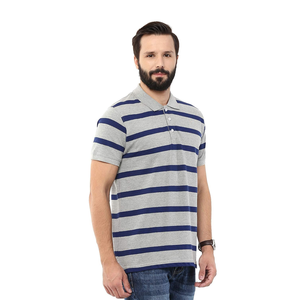 Camiseta Polo para hombre de alta calidad 2023, diseño personalizado a rayas, manga corta, ajustada, camiseta Polo para hombre, venta al por mayor, precio barato - Product Image 2