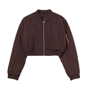 2025zNew, venta al por mayor, chaquetas de bombardero para mujer, chaquetas de bombardero impermeables para mujer, chaquetas de bombardero ajustadas con logotipo personalizado, chaquetas de bombardero para mujer de alta calidad - Product Image 1