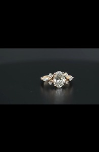 แหวนเพชรสำหรับปลูกในห้องปฏิบัติการของผู้หญิงได้รับการรับรองจาก D-VVS1 VS1 gvd HPHT Lab Diamond - Product Image 2