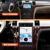 AuCAR 13.6 "Android 13 autoradio GPS Navigation pour Cadillac Escalade 2007-2014 lecteur audio multimédia de voiture lecteur DVD de voiture